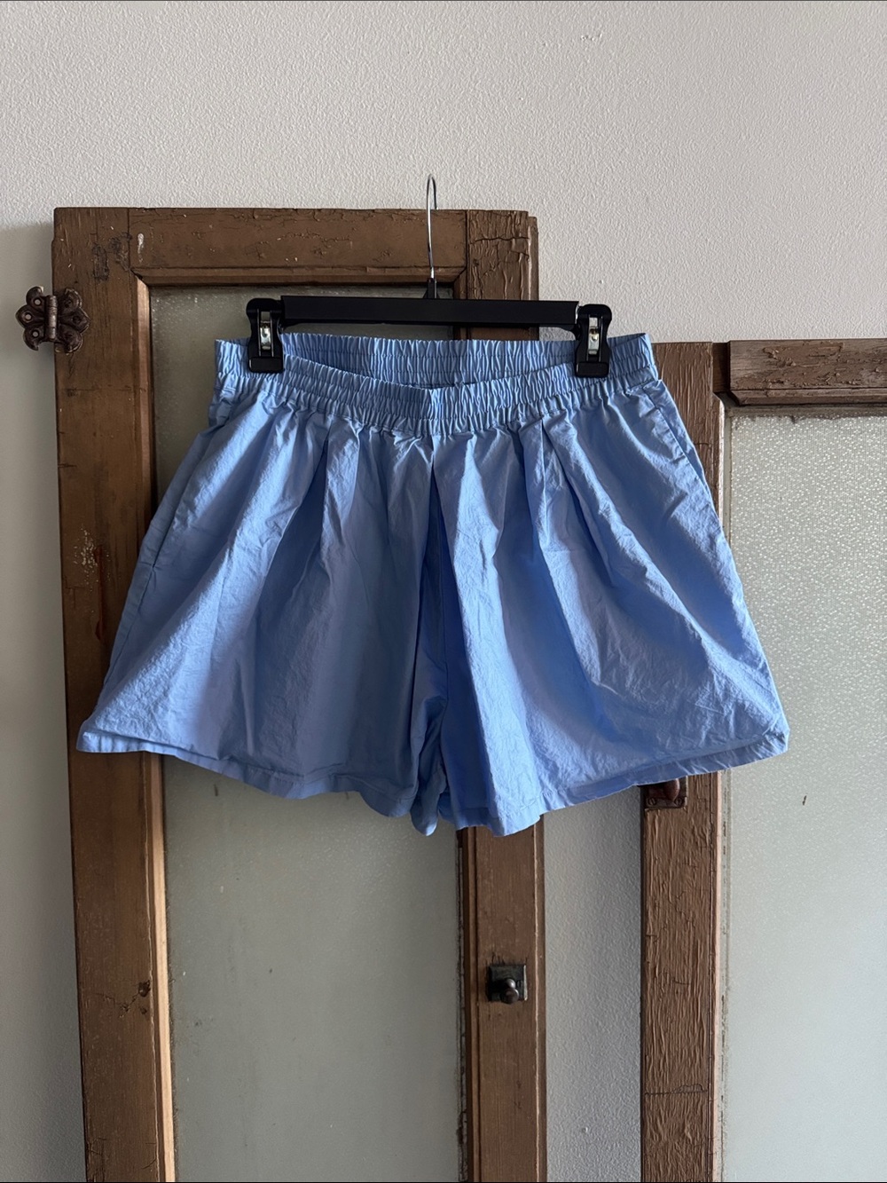 Steve Madden Light Blue Elastic Waist Skort Shorts
